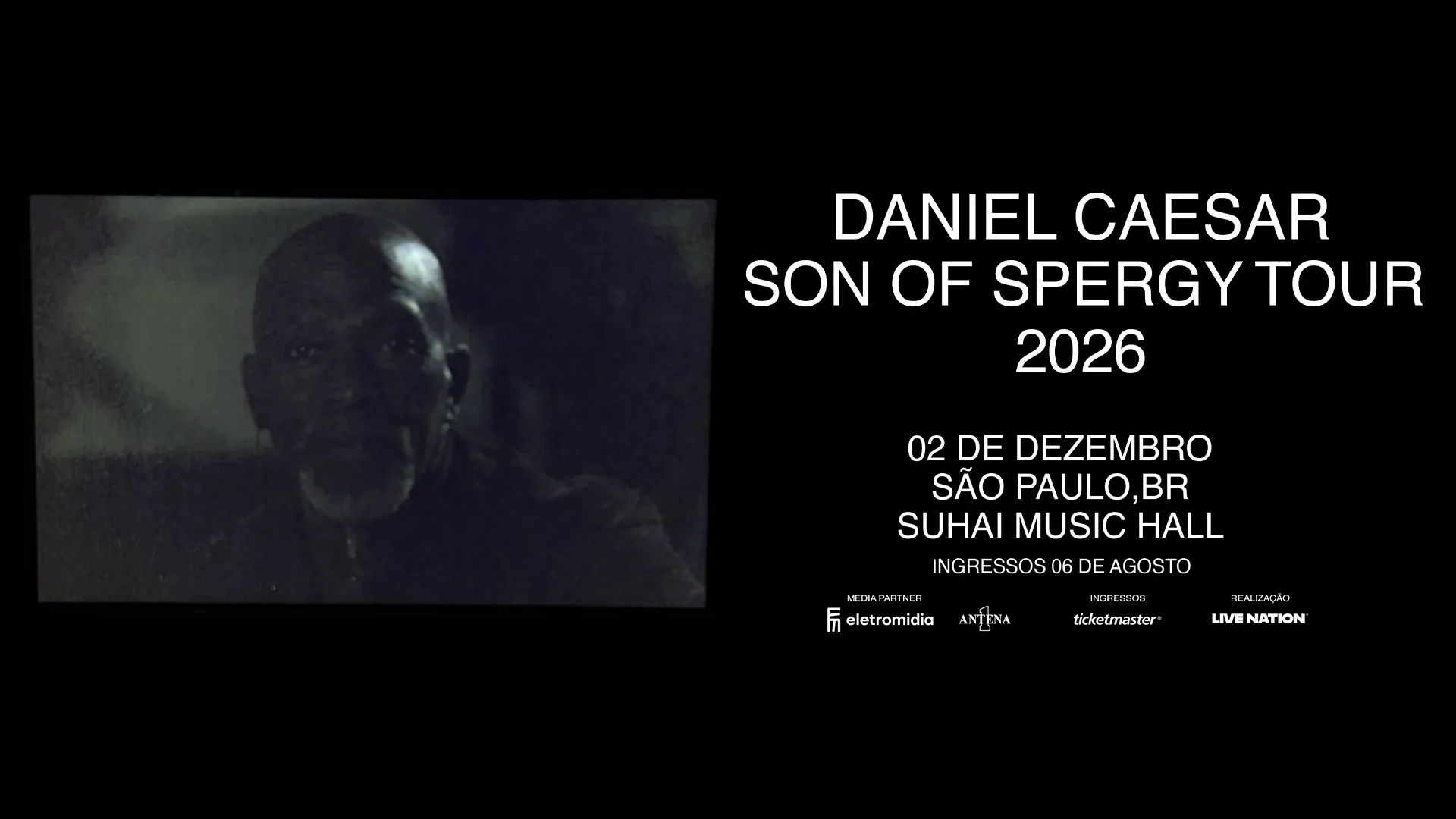 Daniel Caesar Traz A Turnê “Son Of Spergy”